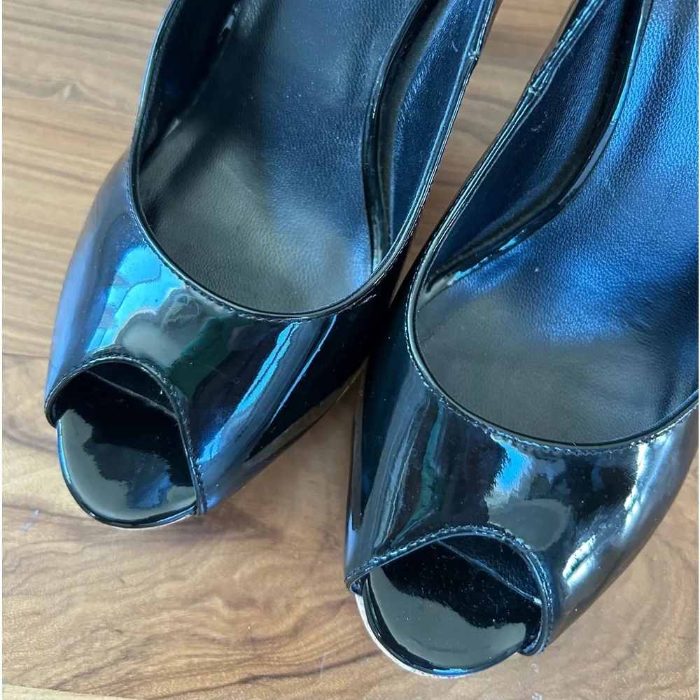 Cole Haan | Women’s black patten leather Mariela Air OT Pumps, Nike tech, sz 6B